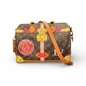 Louis Vuitton Limited edition speedy 30 summer trunk bandueliere monogram bag